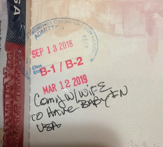 a8a11ba9gy1fvbmfka4ecj20u01hc4ae e1537349432459 - 海南孕妈赴美生子 美国海关给孕妈1年零3个月的在美停留期